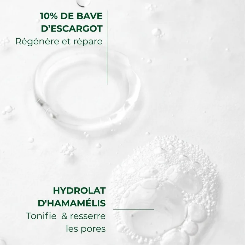 Lotion micellaire à la bave d'escargot