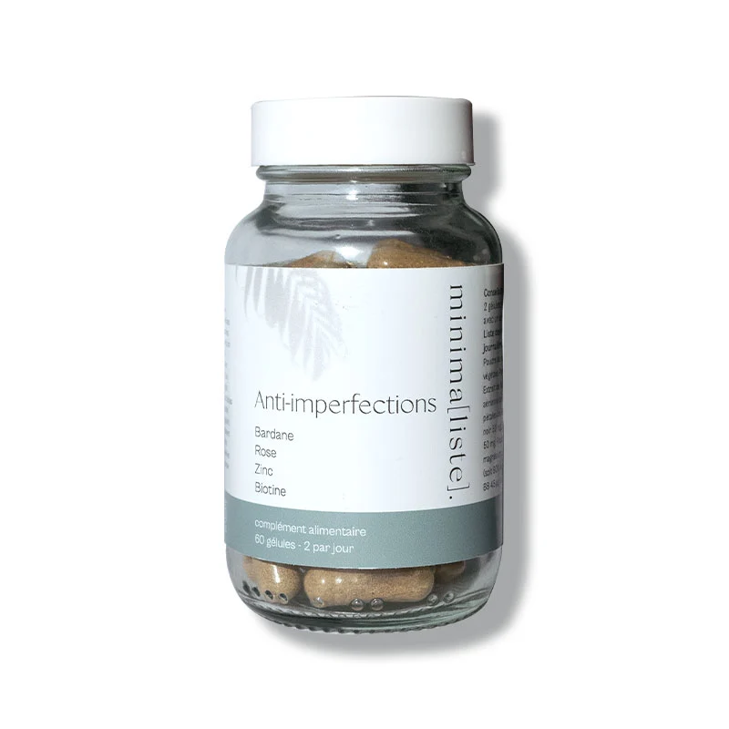 COMPLÉMENT ALIMENTAIRE ANTI-IMPERFECTIONS - 60 gélules